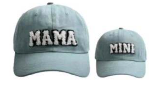 mama & mini embroidered ball caps