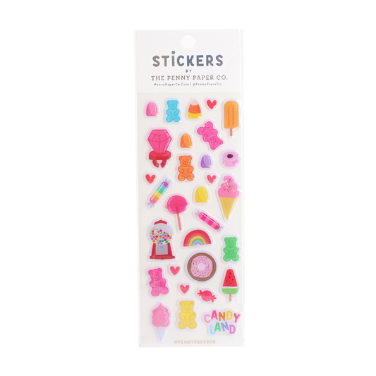 🍭candy land puffy stickers🍭